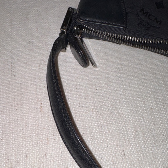 MCM Vintage Black Bag with Silver Accents